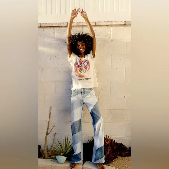 DAYDREAMER FREE PEOPLE BEACH BOYS GRAPHIC T FRONT AND BACK OS NWT - Picture 8 of 8